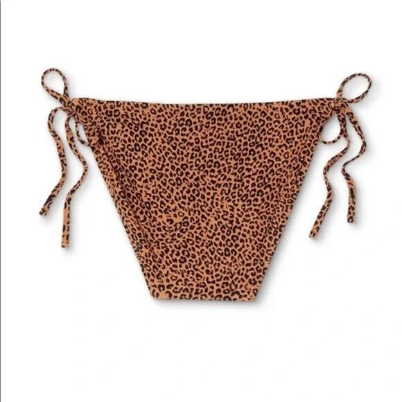 Xhilaration Animal Print Bikini Bottoms Sz Small String Hipster Swimwear - Picture 4 of 4